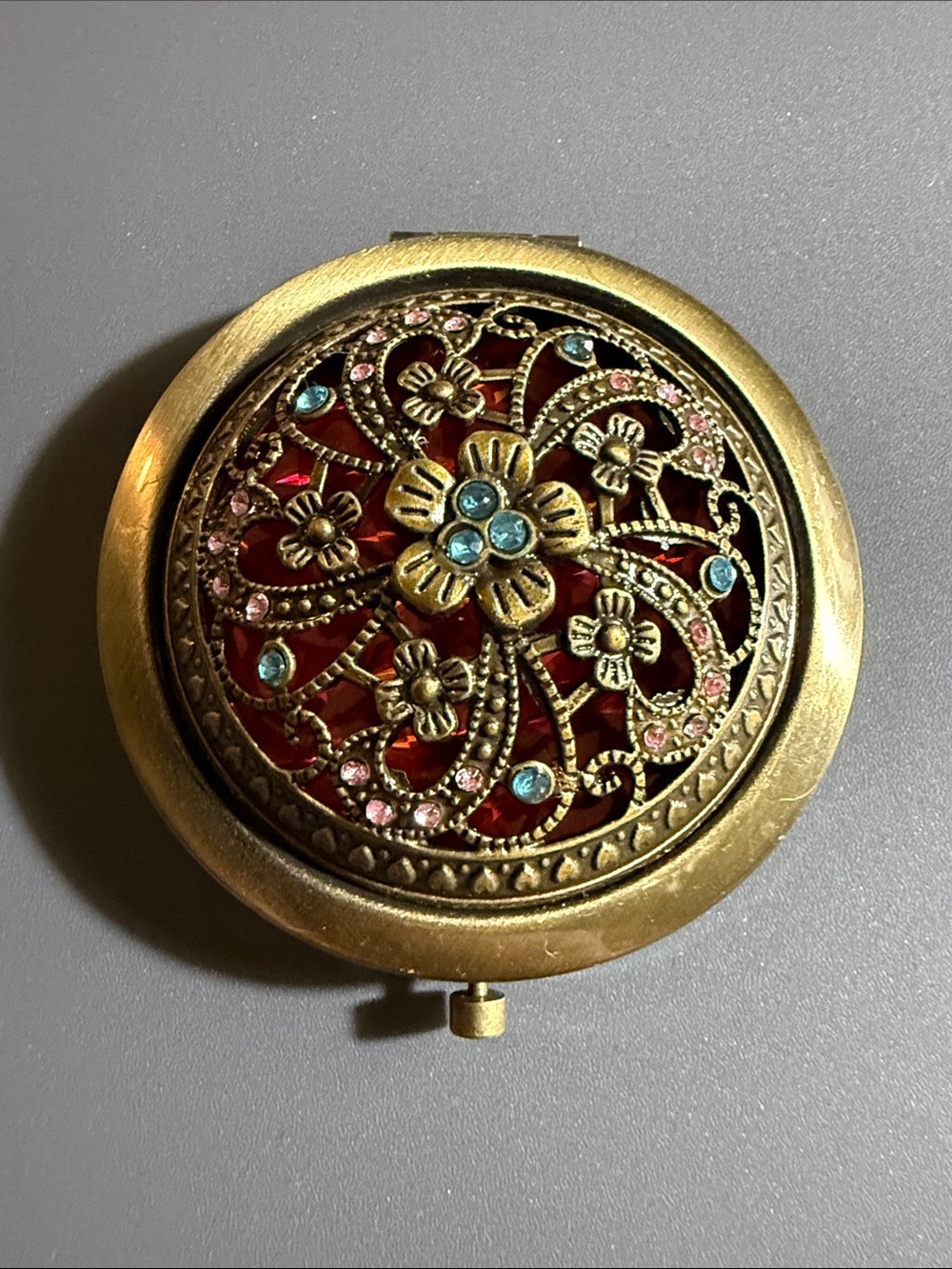 decorative pocket compact mirror